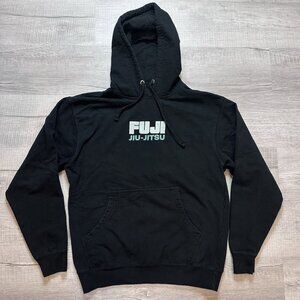 Fuji Jiu-Jitsu Tortoise Pull Over Hooded Hoodie Sweatshirt Black Size Medium
